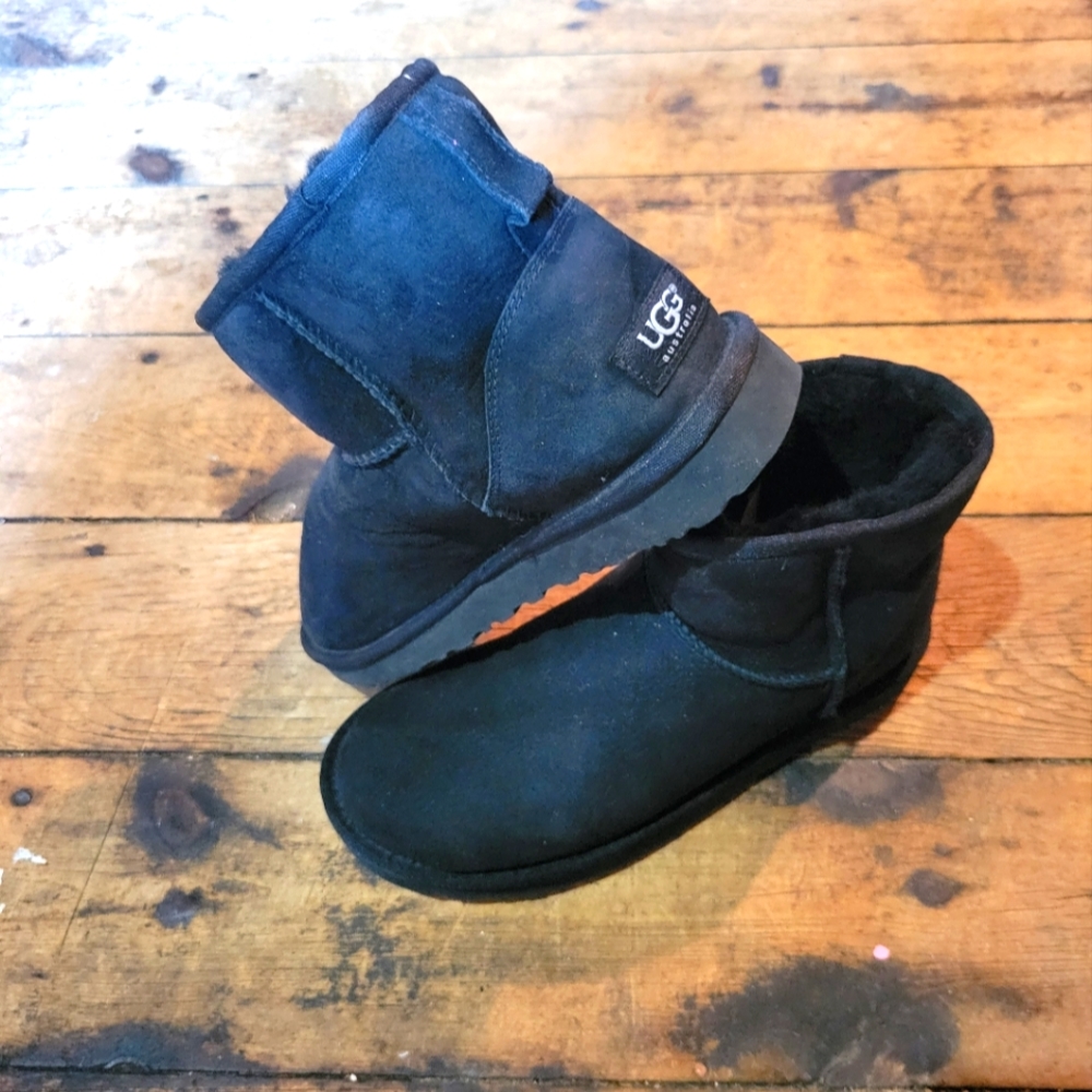 New* Black UGG Ankle Boots